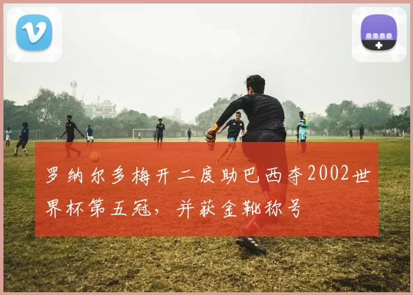 罗纳尔多梅开二度助巴西夺2002世界杯第五冠，并获金靴称号